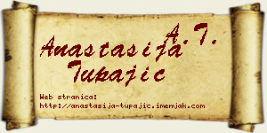 Anastasija Tupajić vizit kartica